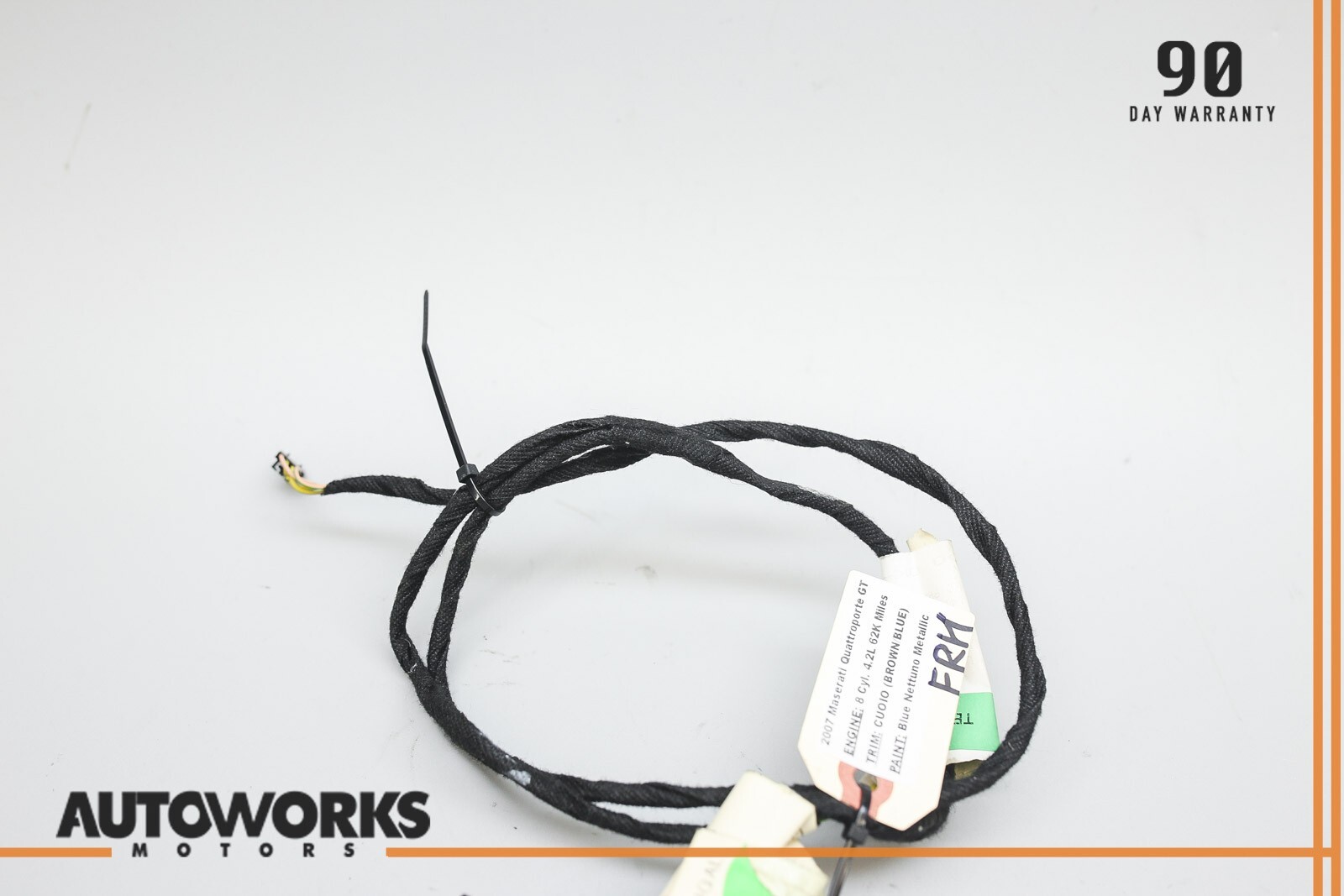 04-08 Maserati Quattroporte M139 Front Right Side Door Wire Wiring Harness OEM