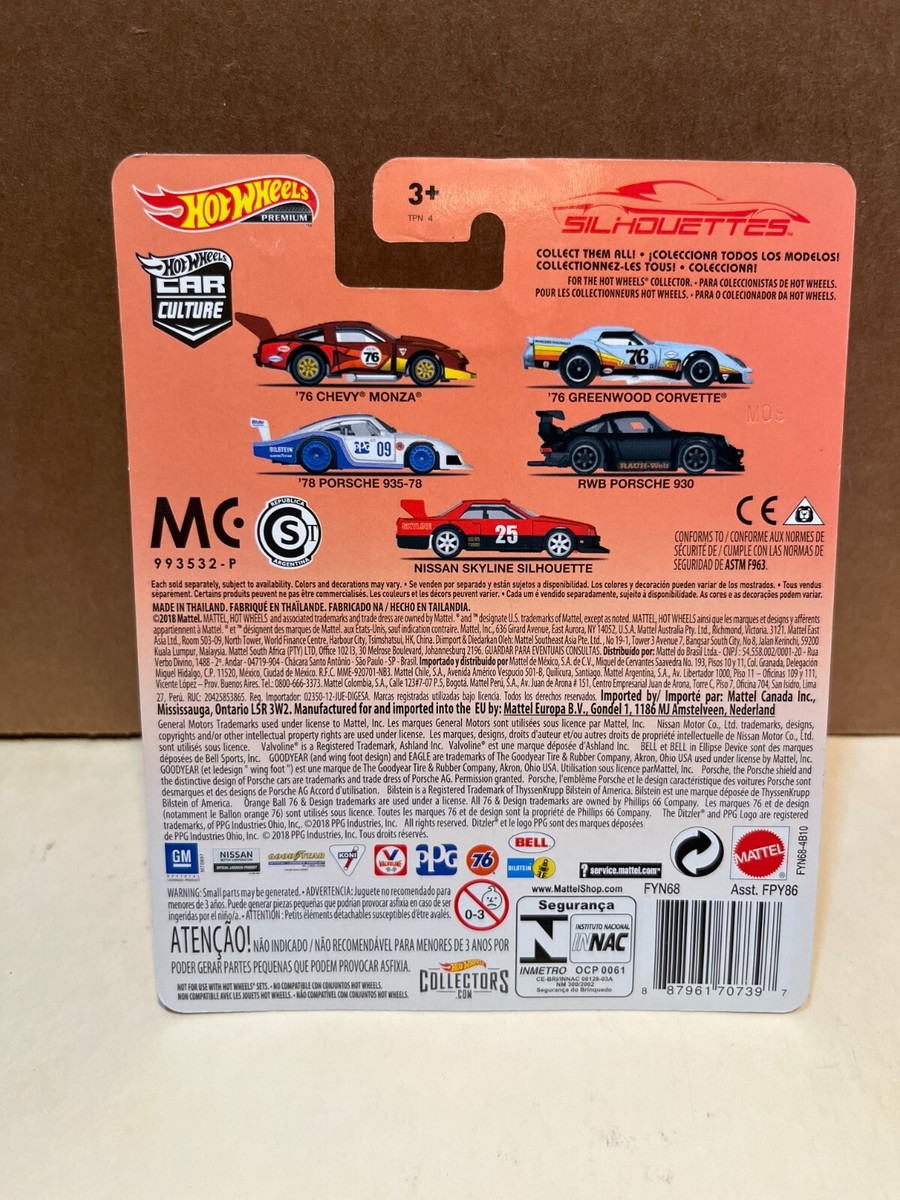 1/64 HOT WHEELS REAL RIDERS SILHOUETTES 4/5 RWB PORSCHE 930 FLAT