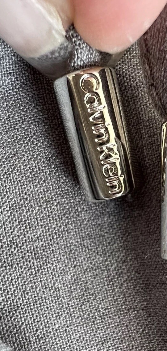 Calvin Klein Drawstring Grey Pants SMALL Stretch Adjustable Heathered Womens thumbnail 5