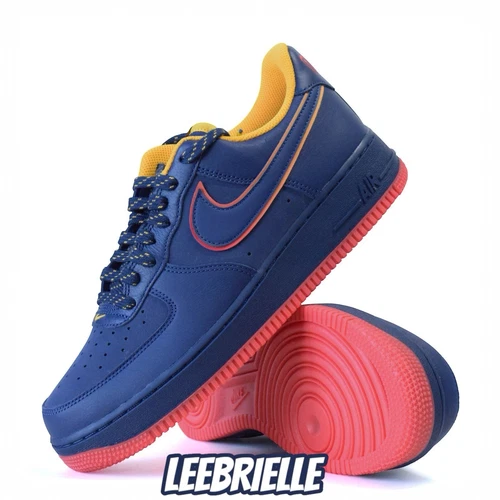 Nike Air Force 1 Low Retro Lettering Pack Blue Red HV5752-410 Men Size