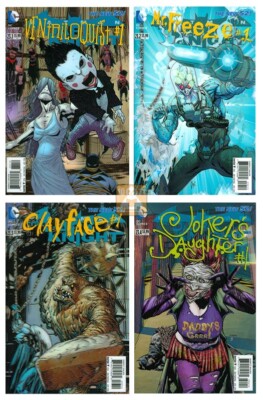   BATMAN DARK KNIGHT #23.1 23.2 23.3 23.4 3D 2ND PRINT VARIANT Joker's Daughter
