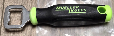Mueller Kueps Heavy Duty Bottle Opener w/Soft Grip Handle, Great Gift! #906018