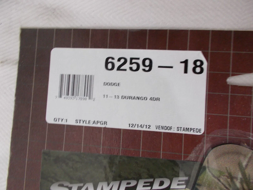 Fits; Dodge Durango (Camo) Stick On Side Window Vent Visor Deflector 4 Pc.Set  - Image 3 of 3