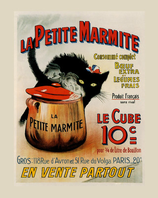 Cat Kitchen La Petite Marmite Vegetables Food 16X20 Vintage Poster FREE S/H