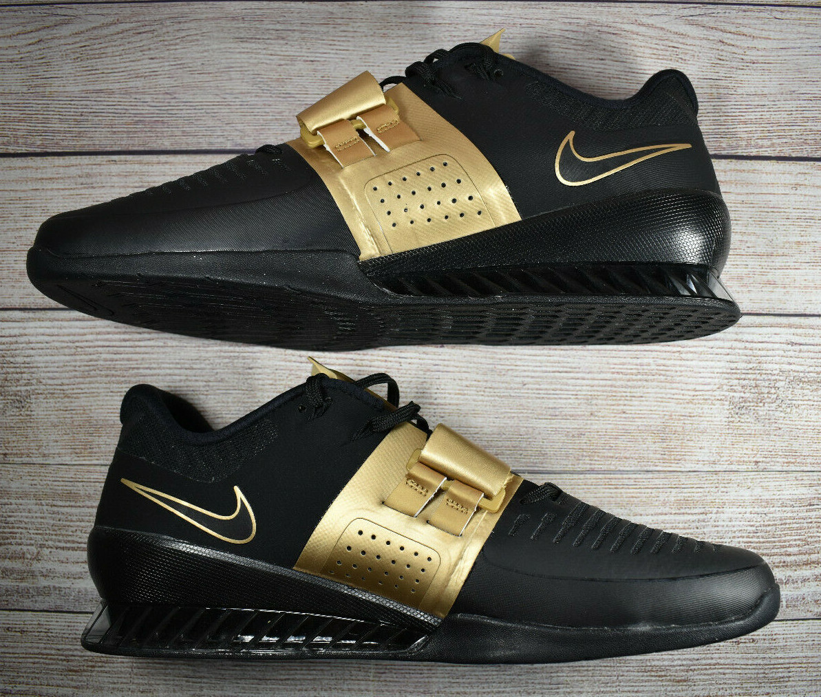 nike romaleos black and gold