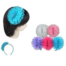 6pcs Headband Mini Crown Tiara Bow knot Ribbon Hair Bow Band Clip Accessory Lot