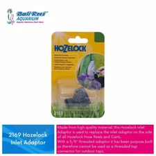 Hozelock Replacement Inlet Adaptor for Hose Pipe Reels and Carts - 5/8" Threaded