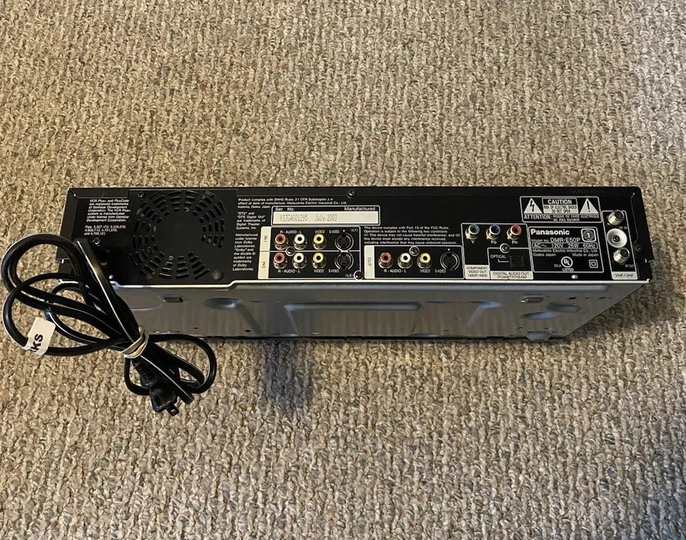 Panasonic DMR-E50 DVD Video Recorder Black with Remote Tested Working - Image 4 of 4