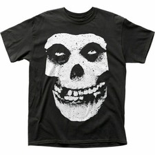 Misfits Skull  Logo T Shirt Mens Licensed Rock N Roll Retro Band Tee New Black