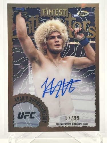 Khabib Nurmagomedov 2024 Topps Finest UFC - Intimidators Auto Refractor /99
