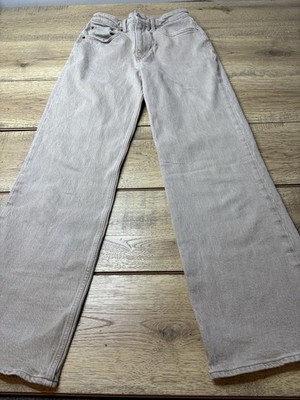 Abercrombie & Fitch The '90s Relaxed Jean High Rise 27 4R Neutral Beige