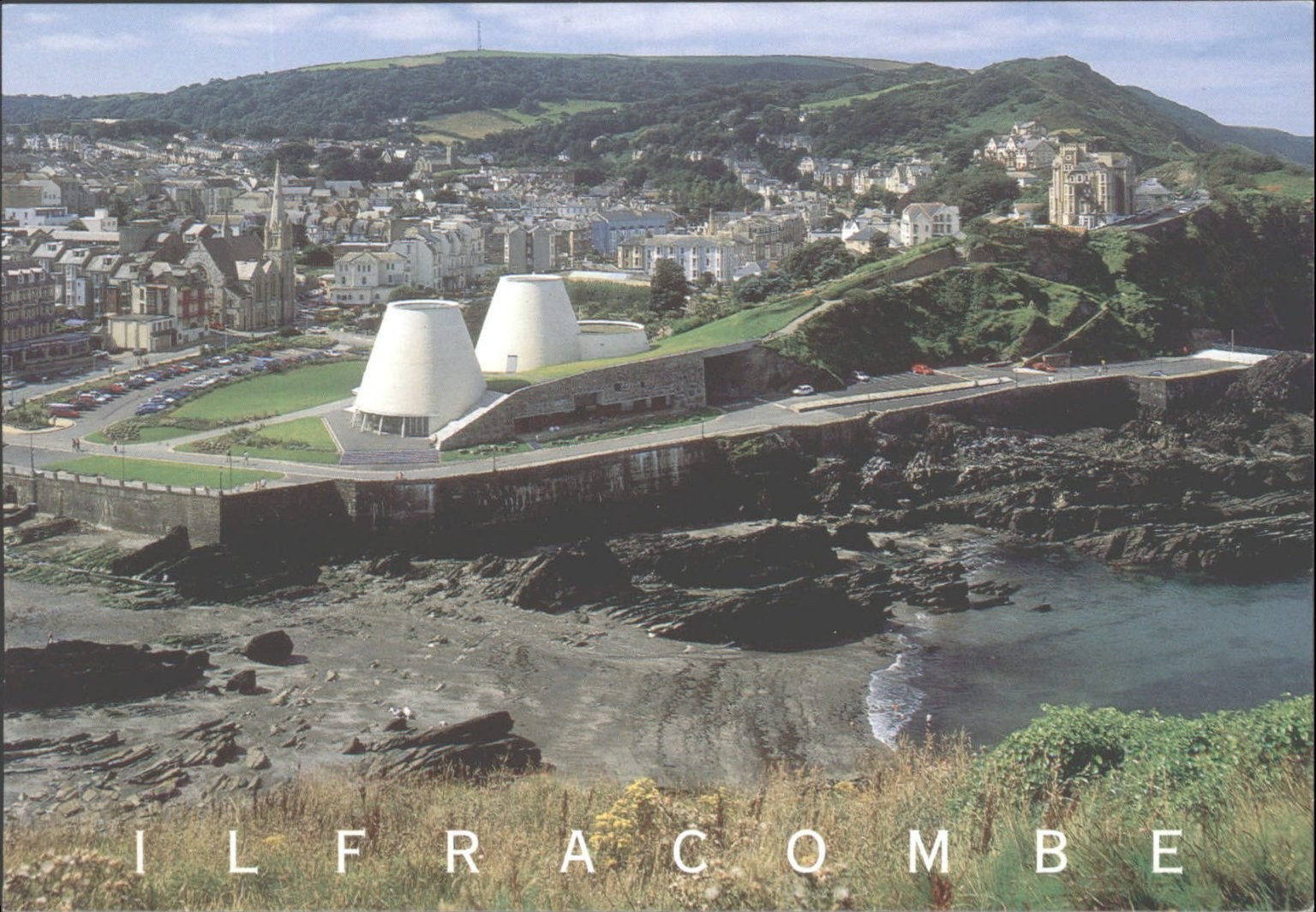 Vintage SALMON Postcard Ilfracombe Devon Capstone Hill UK