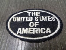 US EMBASSY THE UNITED STATES OF AMEICA OVAL  PATCH  BLACK AND WHITE  VINTAGE