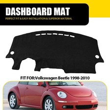 Black Dashboard Dash Mat Dashmat Sun Cover For Volkswagen Vw Beetle 1998-2010 Er