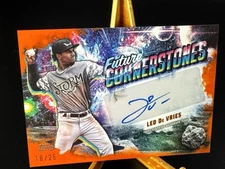 Leo De Vries 2025 Pro Debut Future Cornerstones Auto /25 Orange FC-LD