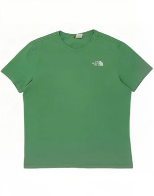 Camiseta Top The North Face Para Hombre Gráfica Grande Verde Algodón BA05 - Imagen 1 de 4