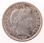 1908-D Barber Dime - Cleaned (B4103)