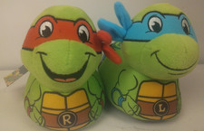Teenage Mutant Ninja Turtles Boys Slip On Bedroom Slippers Size 7/8 - New. BLDG