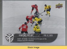 2024 4 Nations Face-Off Silver Team Canada (National Team) Sweden #1 READ 0y85