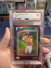 2024 Panini Donruss Optic Rated Rookie Bo Nix #209 Red Prizm 1/125 (RC) PSA MT 9
