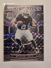 2025 Panini Mosaic Football Ashton Jeanty Center Stage Purple /49 Raiders