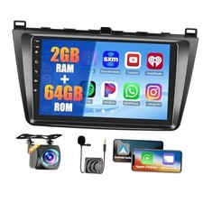 2 64G Radio for Mazda 6 2007-2012 CarPlay Car Stereo Android 15 Touchscreen 9"
