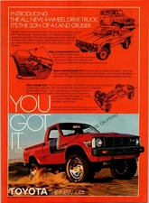 1979 Toyota Sport Truck Print Ad Wall Art Decor Ephemera