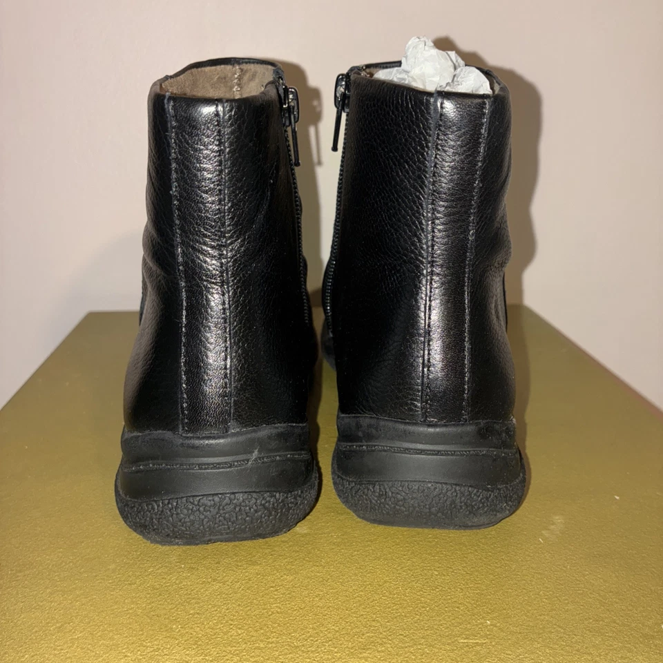 Array Mujer Negro Botines Botines SILBATO Cuero Superior 8M con Caja Foto 3 de 4