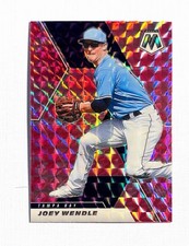 Joey Wendle ~ 2021 Panini Mosaic ~ Pink Camo Prizm #81