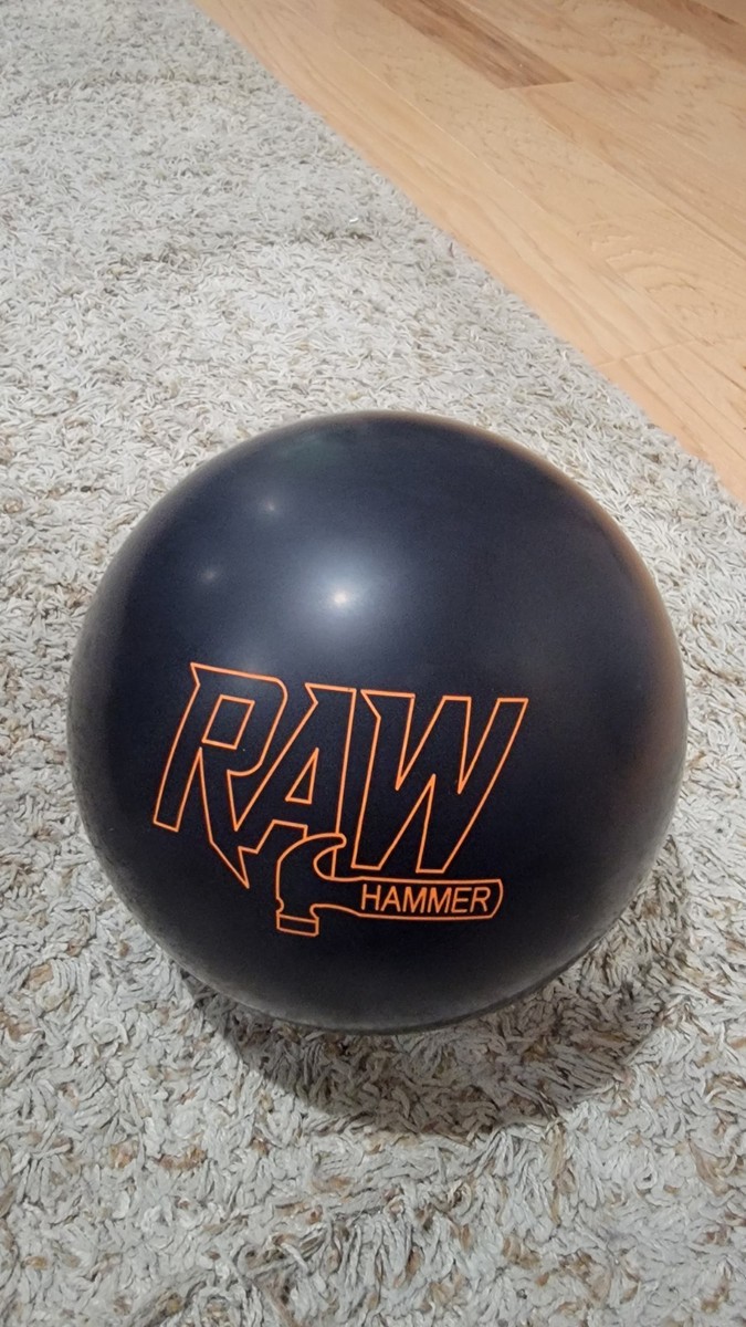 Hammer Raw Black Solid Bowling Ball 1st Quality | 15 Pounds
