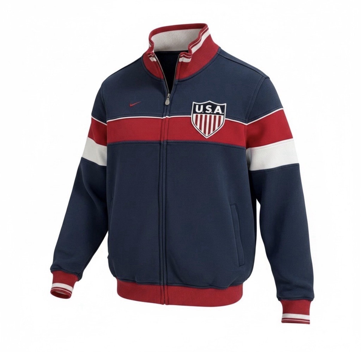 Vintage Y2K Nike USMNT USA Soccer Track Jacket M Full Zip