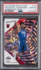 2018 PANINI REVOLUTION CHINESE NEW YEAR SHAI GILGEOUS-ALEXANDER ROOKIE RC PSA 10