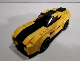 Custom Yellow/Black Ford Mustang GT - This is a modified LEGO 75871 Speed Champi
