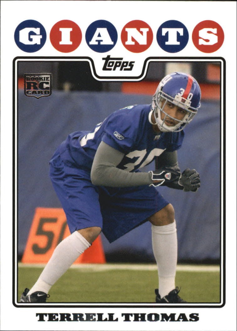 2008 Topps #428 Terrell Thomas RC - FB