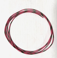 25 FEET AUTOMOTIVE WIRE 18 AWG HIGH TEMP TXL WIRE PINK WITH GREEN STRIPE