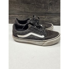 Vans Ward Low Top Sneakers Charcoal Gray Black Suede Textile Mens 8
