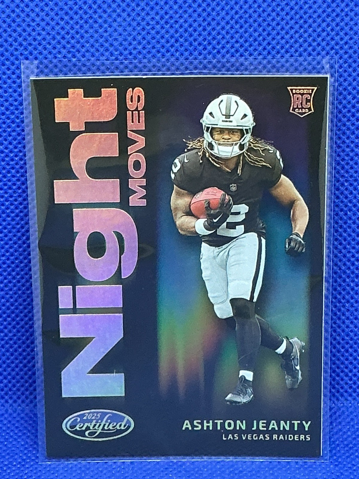 2025 Panini Certified🔥ASHTON JEANTY🔥RC Night Moves Case Hit SSP LV Raiders