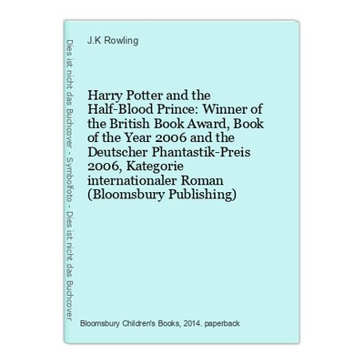 Harry Potter and the Half-Blood Prince: Winner of the British Book Awa 1583879-2