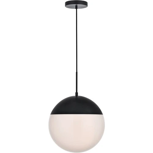 Living District LD6044BK Eclipse 1 Light 14 inch Black Pendant Ceiling Light - Picture 1 of 6