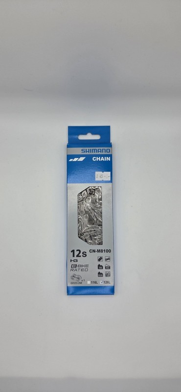 Shimano XT/Ultegra CN-M8100 12-Speed Bike Chain, 126L With Quicklink