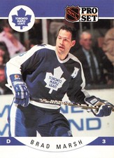 Brad Marsh 1990-91 Pro Set #285 Toronto Maple Leafs Hockey