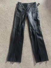 Wilson  s Ladies Leather Bootcut Motorcycle Pants  Size 6