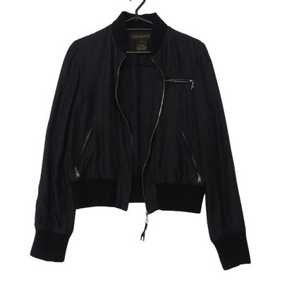 Louis Vuitton Blouson MA-1 Jacket Outerwear Zip-up Black 34 Black Auth Women's