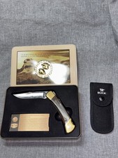 Buck 110 Folding Hunter Knife Boone and Crockett Club Collector's Series 2015