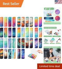 72 Pieces Anxiety Sensory Stickers with Storage Box - Calming Stickers for AD...