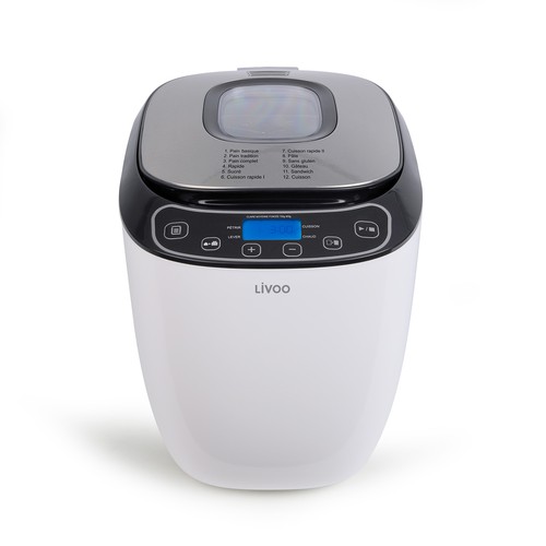 Livoo broodbakmachine 0.9kg 550w wit dop218