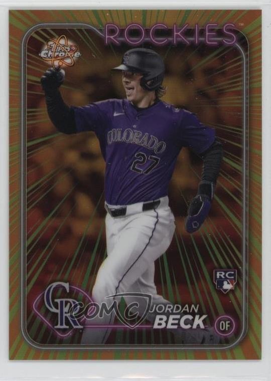 2024 Topps Chrome Update Radiating Rookies Jordan Beck #RR-29 RC