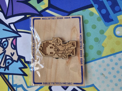 Capcom Pixel All-Stars Wooden Pin - Apollo Justice *NEW*