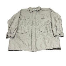 KingSize Men?s 4XL Coat With Quilted Lining Beige Full Zip Lightweight