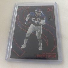 2025 Panini Silhouette Lawrence Taylor FOTL Red #1/17 Giants Legend